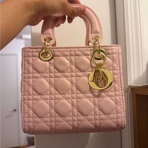 Dior Soft Pink Mini Quilted Bag